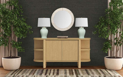 Bassett Mirror - Getty 30" Natural Round Wall Mirror - M5273 view 7