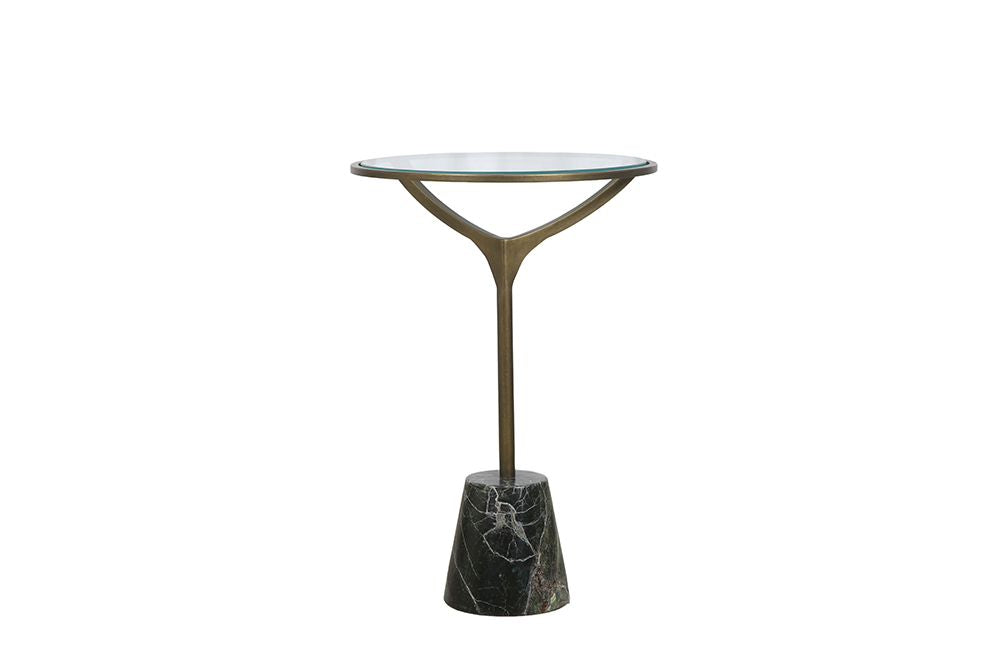 Bassett Mirror - Gianna Glass-Top Accent Table - 6124-LR-223 view 2