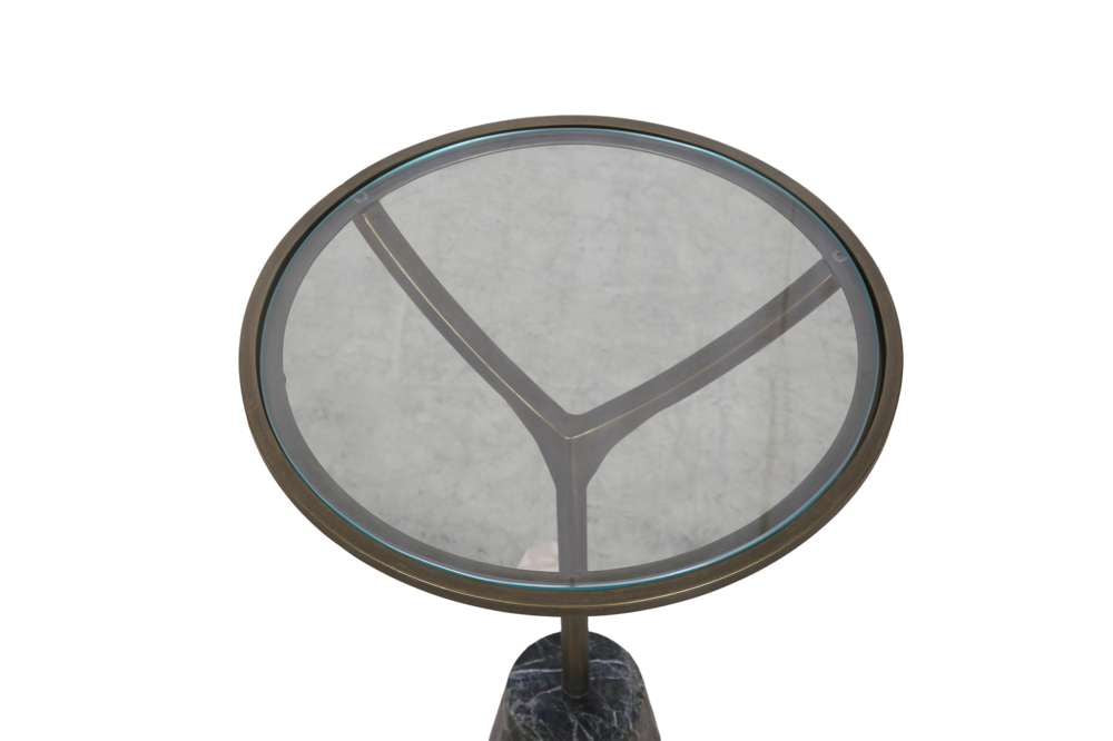 Bassett Mirror - Gianna Glass-Top Accent Table - 6124-LR-223 view 6