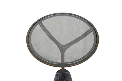 Bassett Mirror - Gianna Glass-Top Accent Table - 6124-LR-223 view 6