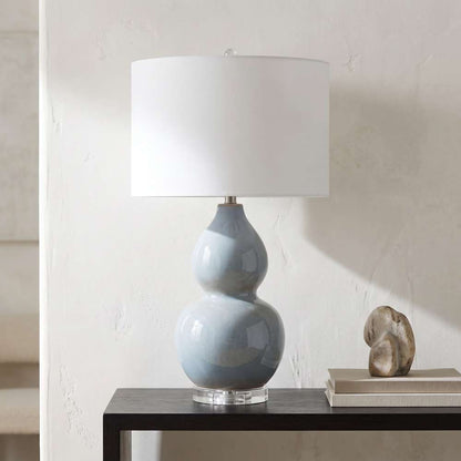 Bassett Mirror - Glencoe 28" Gray Ceramic Table Lamp - L4478T view 4