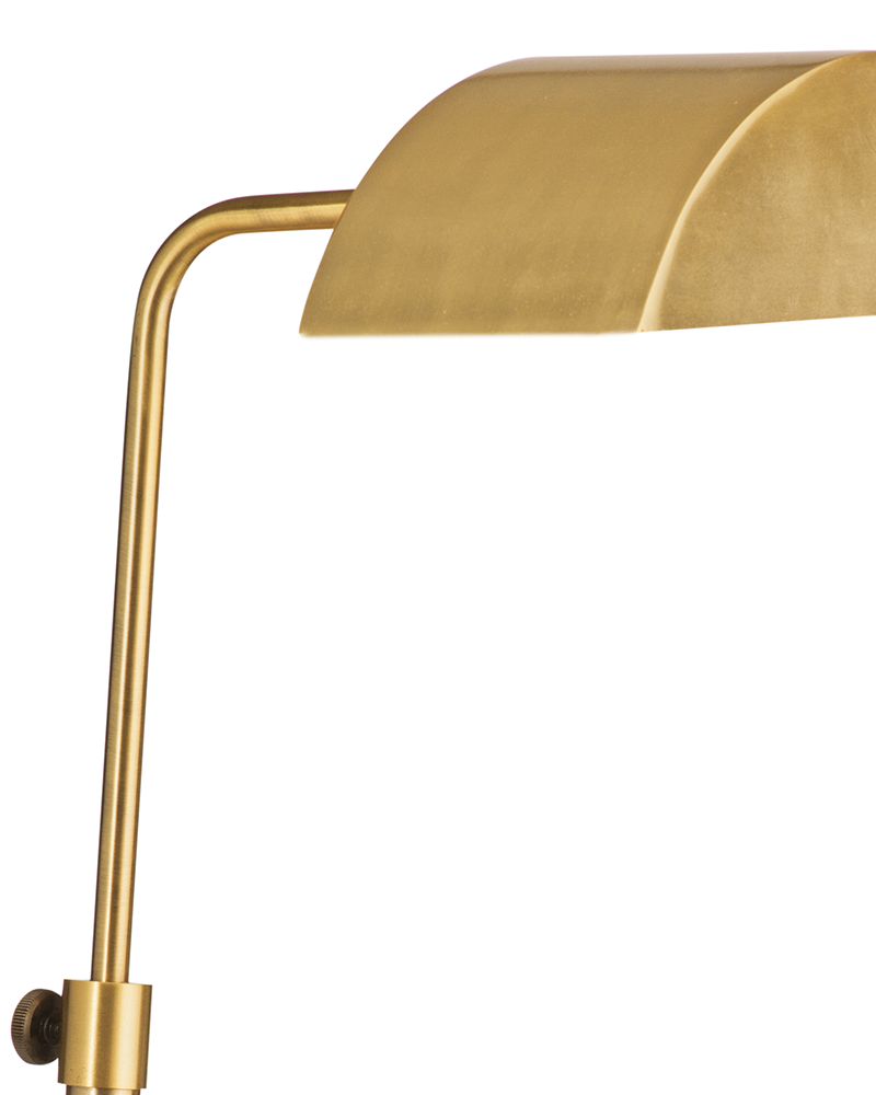 Bassett Mirror - Golden Desk Lamp 16" Brass Metal Table Lamp - L4463T view 2