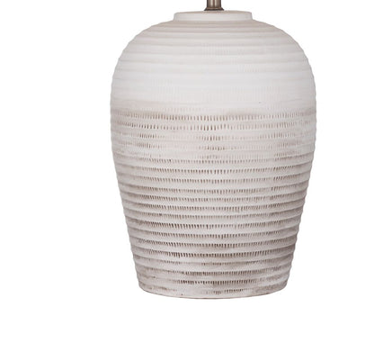 Bassett Mirror - Goshen 35" White Ceramic Table Lamp - L4576T view 3