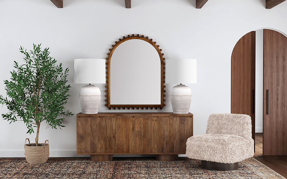 Bassett Mirror - Goshen 35" White Ceramic Table Lamp - L4576T view 6