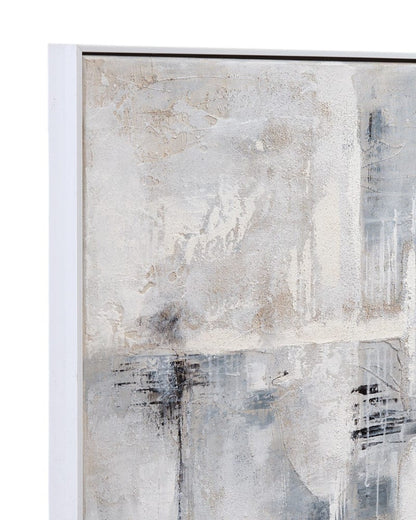 Bassett Mirror - Gray Day Framed Canvas in White & Gray Art/ White Frame - 7301-025 view 4