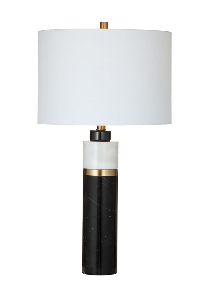Bassett Mirror - Gregory 28" Black Marble Table Lamp - L4601T view 1