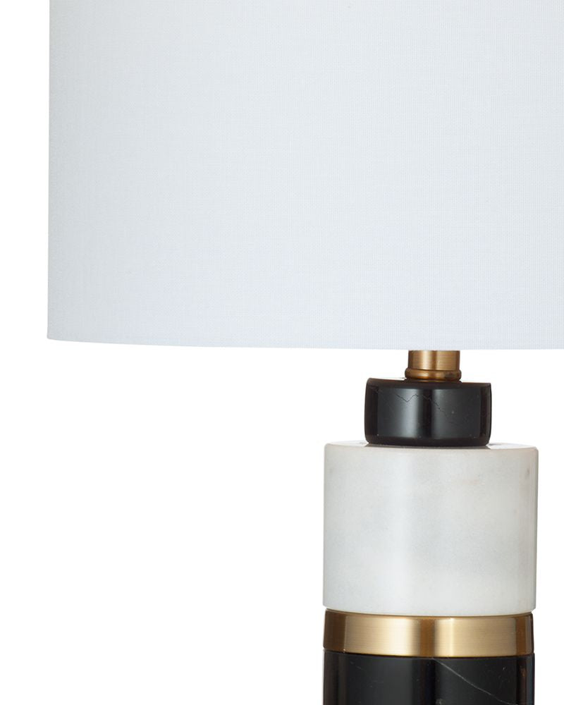 Bassett Mirror - Gregory 28" Black Marble Table Lamp - L4601T view 2