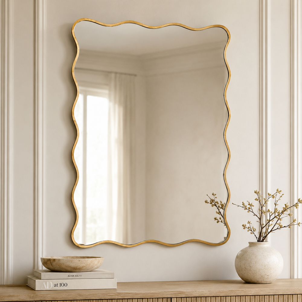 Bassett Mirror - Hadar 50" Gold Leaf Rectangular Wall Mirror - M5229 view 5