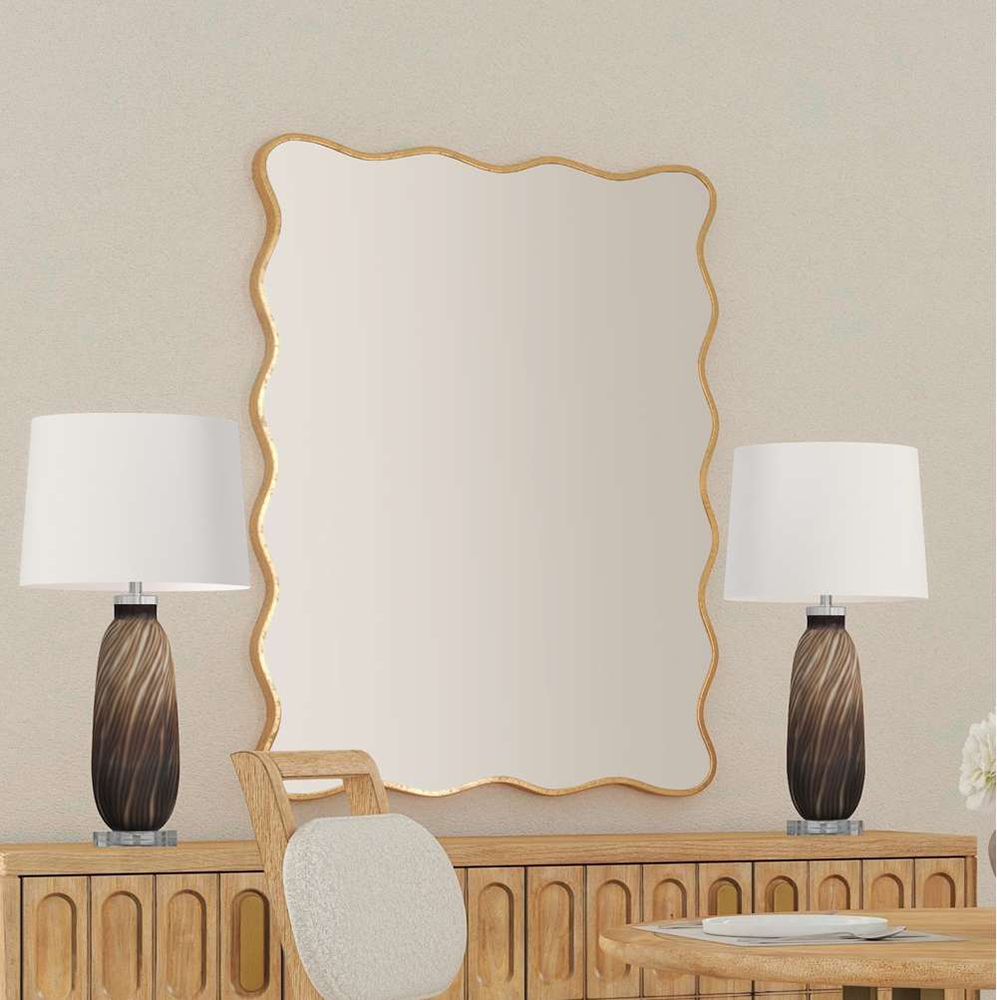 Bassett Mirror - Hadar 50" Gold Leaf Rectangular Wall Mirror - M5229 view 6