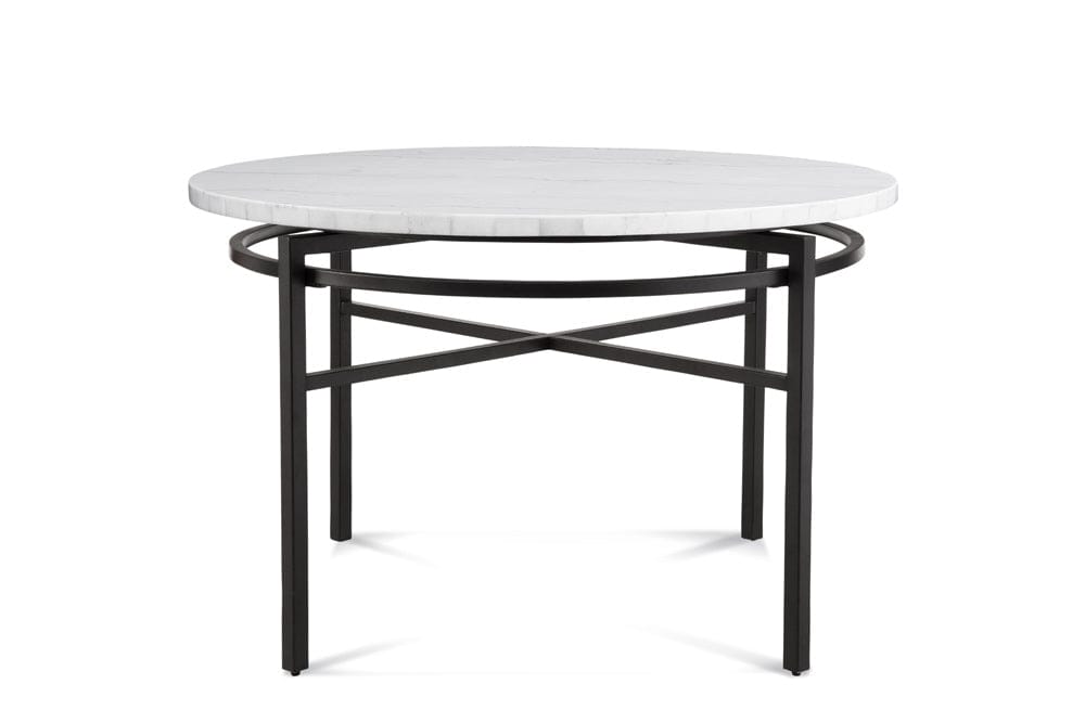 Bassett Mirror - Hadley Dining Table in White Marble/Black Metal - 9810-700-983 view 2