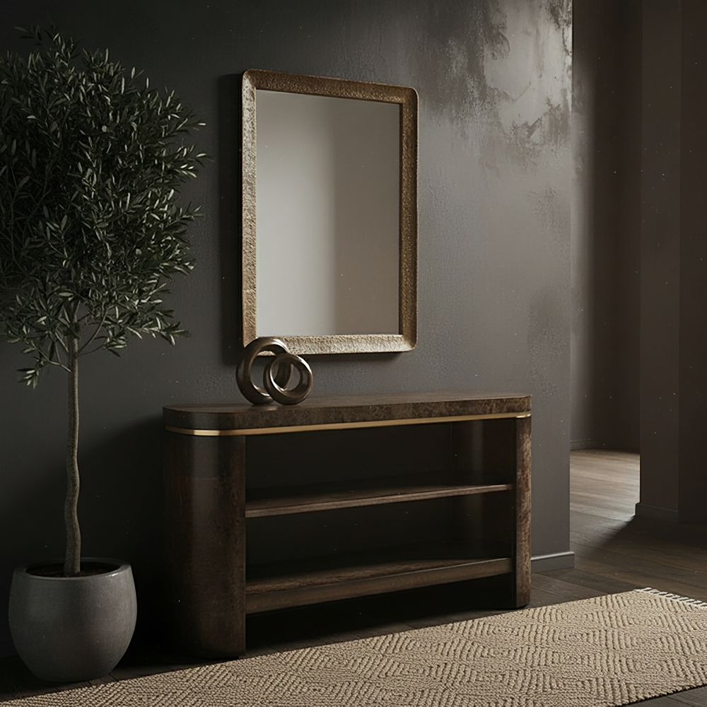 Bassett Mirror - Hallie 48" Brown Rectangular Wall Mirror - M5300 view 8