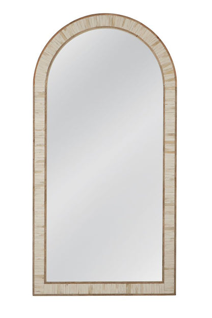 Bassett Mirror - Halsey 70" Cream Arched Floor Mirror - M5065 view 1