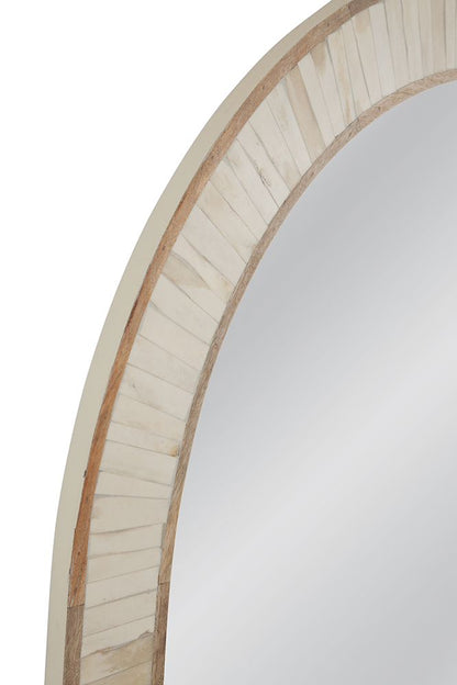 Bassett Mirror - Halsey 70" Cream Arched Floor Mirror - M5065 view 3