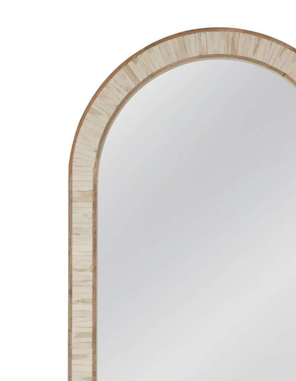 Bassett Mirror - Halsey 70" Cream Arched Floor Mirror - M5065 view 4