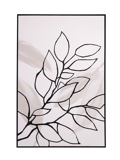 Bassett Mirror - Harmony II Black Botanical Framed Canvas - 7300-990 view 1