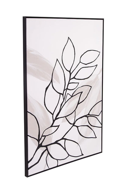 Bassett Mirror - Harmony II Black Botanical Framed Canvas - 7300-990 view 2