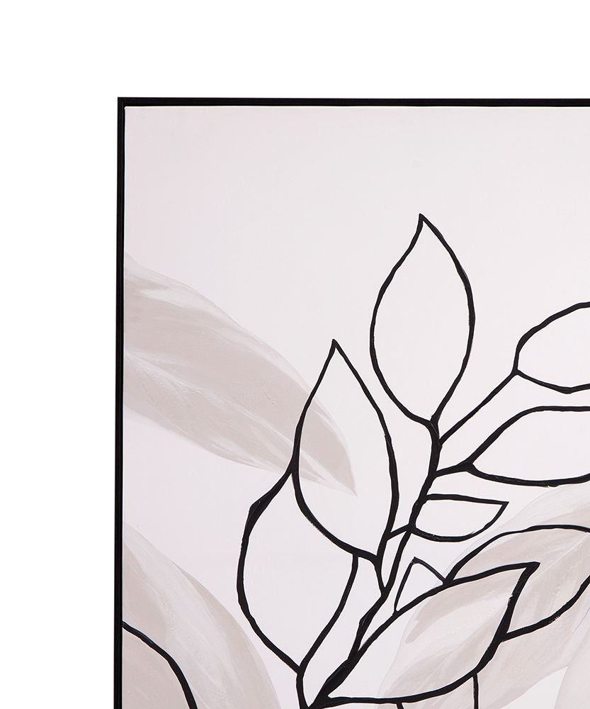 Bassett Mirror - Harmony II Black Botanical Framed Canvas - 7300-990 view 3