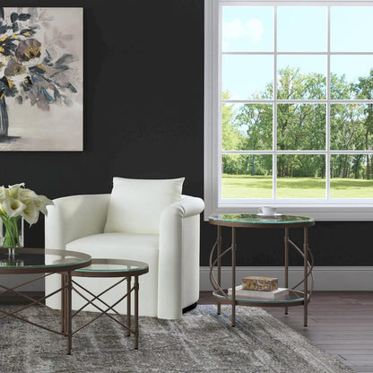 Bassett Mirror - Harrison Round End Table - 7530-LR-220 view 6