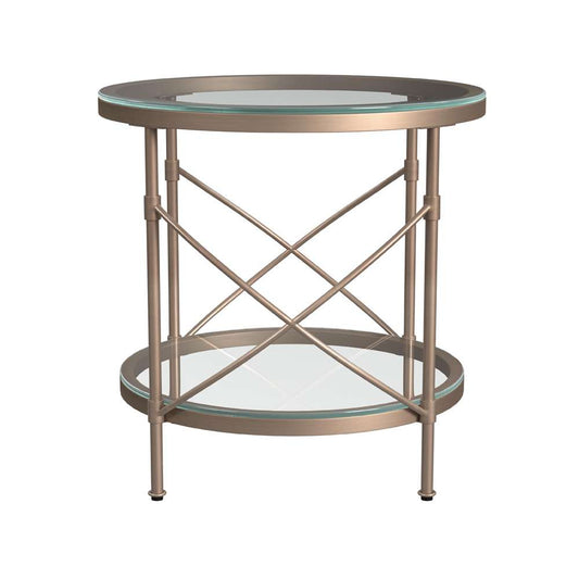 Bassett Mirror - Harrison Round End Table - 7530-LR-220EC veiw 1
