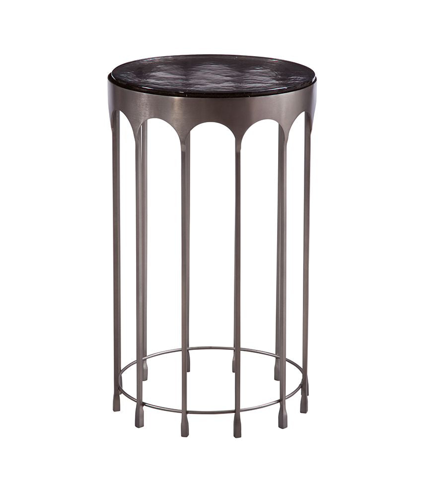 Bassett Mirror - Hartley Cast Glass Accent Table - 6066-LR-223 view 2