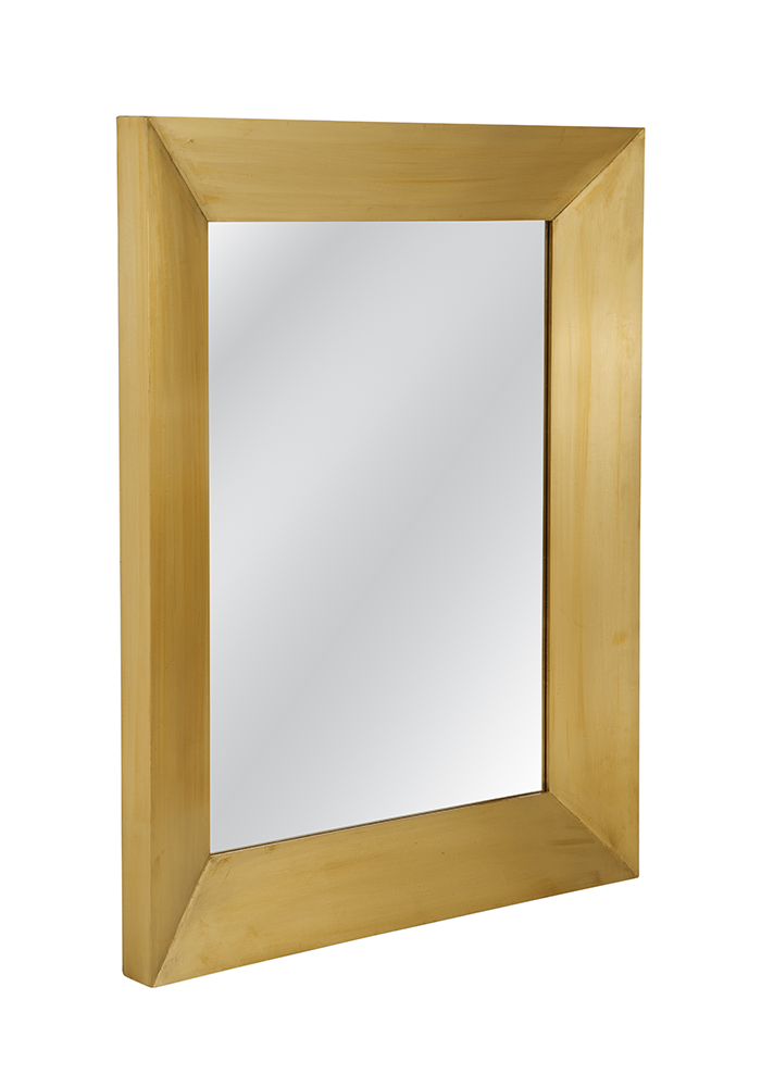 Bassett Mirror - Haywood 50" Brass Rectangular Wall Mirror - M5275 view 2