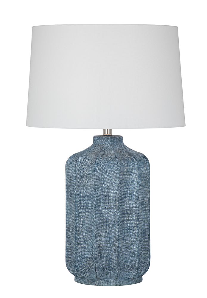 Bassett Mirror - Hedren 30" Matte Blue Table Lamp - L4833T view 1