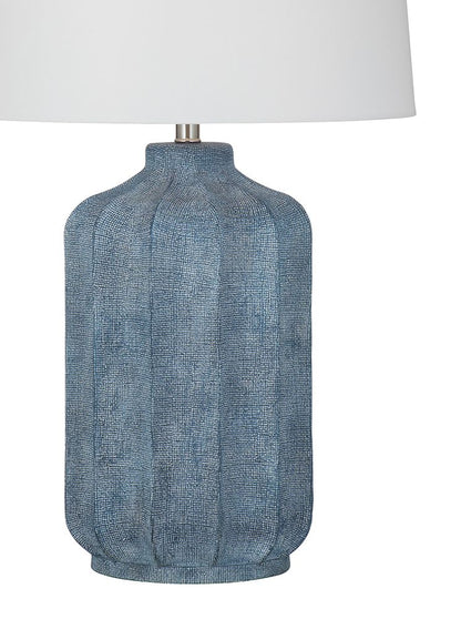 Bassett Mirror - Hedren 30" Matte Blue Table Lamp - L4833T view 2
