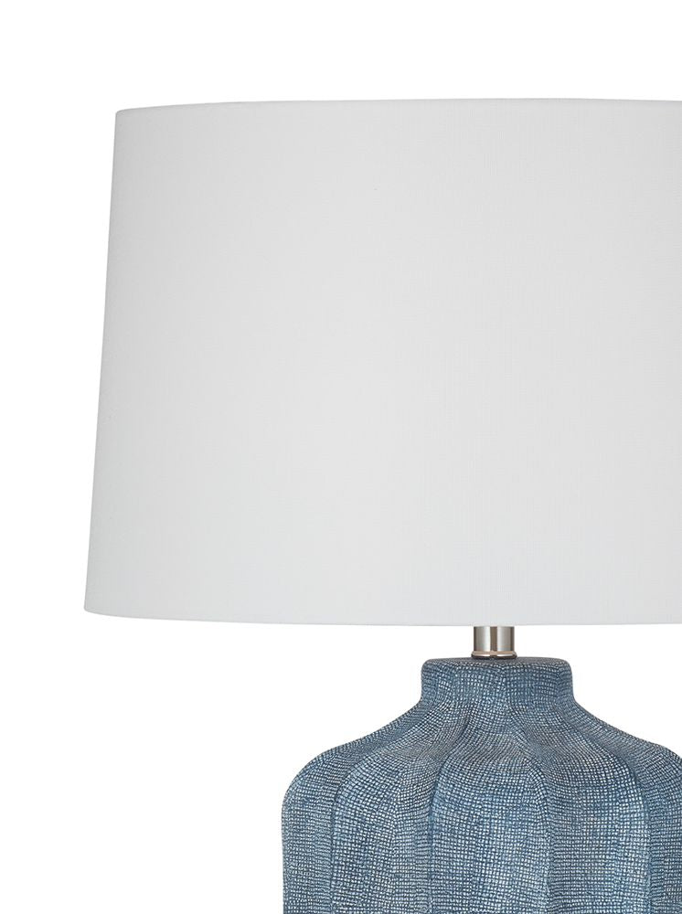 Bassett Mirror - Hedren 30" Matte Blue Table Lamp - L4833T view 3