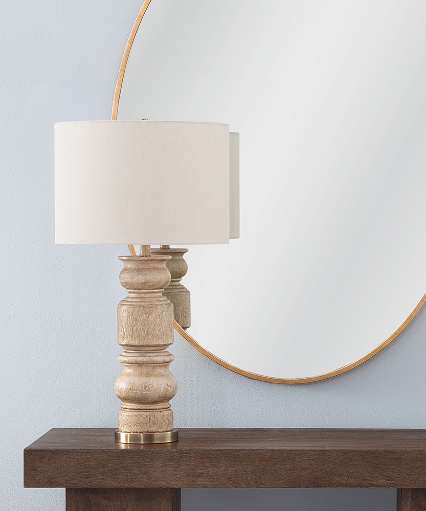Bassett Mirror - Helford 30" Brown Resin Table Lamp - L4631T view 4
