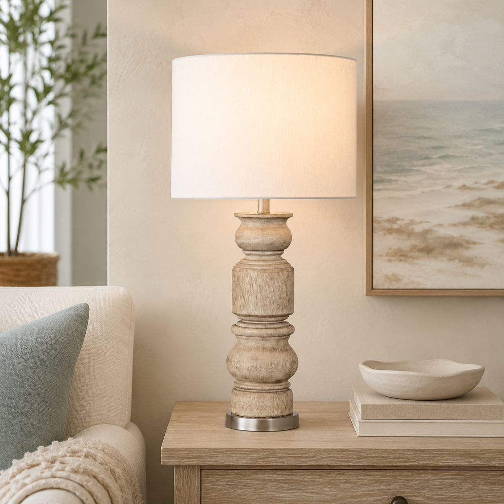 Bassett Mirror - Helford 30" Brown Resin Table Lamp - L4631T view 5