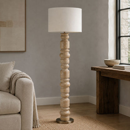 Bassett Mirror - Helford 63" Brown Resin Floor Lamp - L4630F view 5