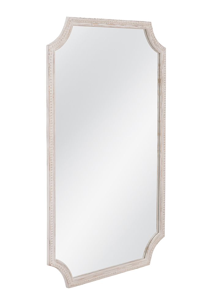 Bassett Mirror - Hendrix 60" White Rectangular Wall Mirror - M5270 view 2