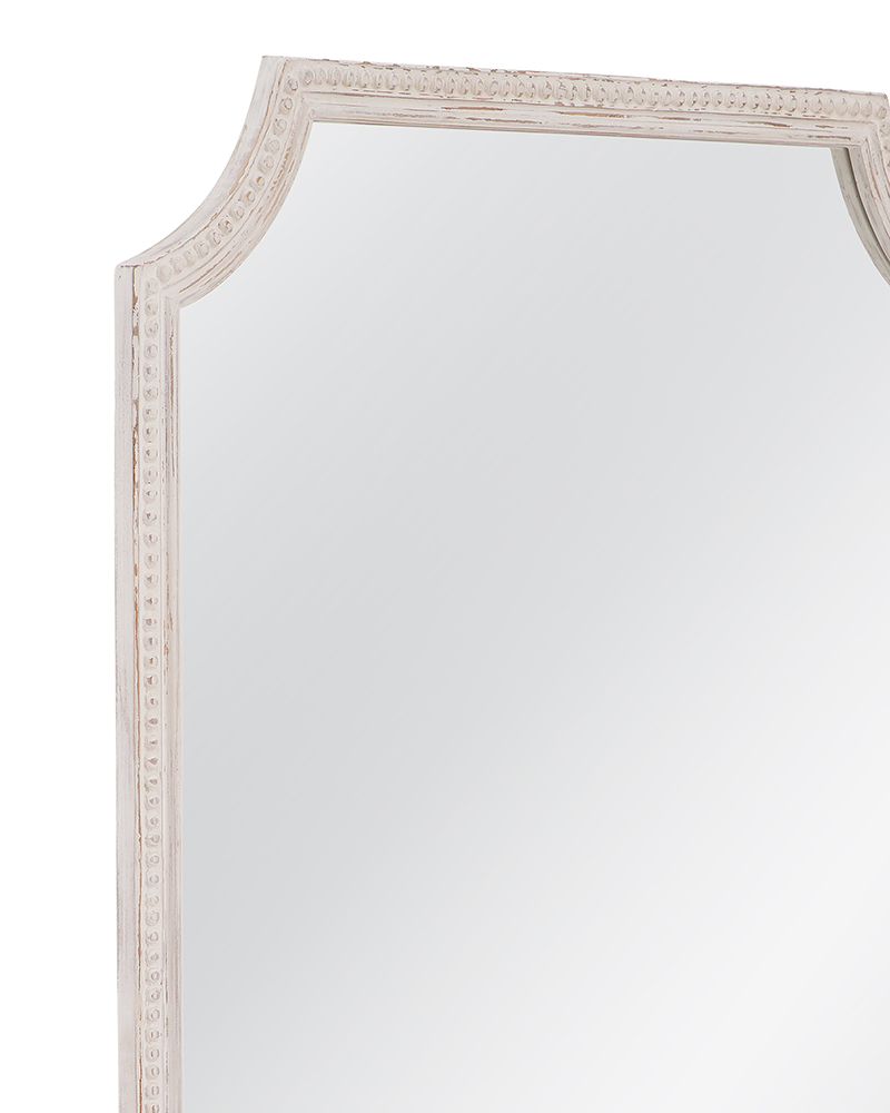 Bassett Mirror - Hendrix 60" White Rectangular Wall Mirror - M5270 view 3