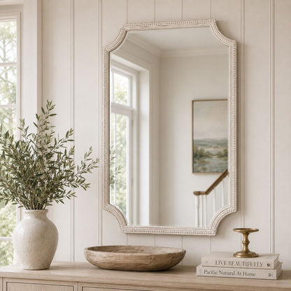 Bassett Mirror - Hendrix 60" White Rectangular Wall Mirror - M5270 view 5