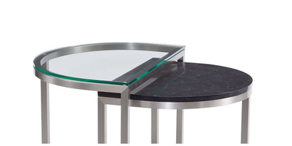 Bassett Mirror - Hensley Black Marble Bunching End Table - 9200-LR-202 view 3