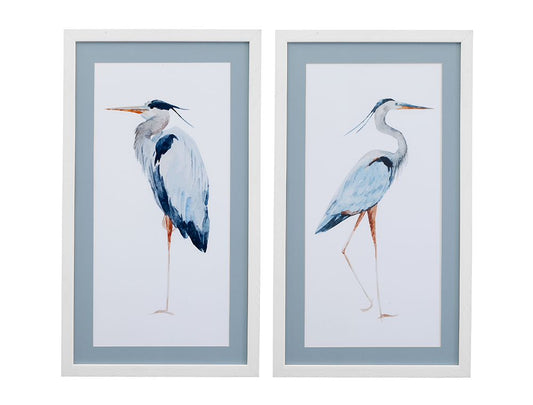 Bassett Mirror - Heron Blue Framed Print (Set of 2) - 9902-068-000 view 1