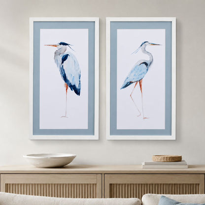 Bassett Mirror - Heron Blue Framed Print (Set of 2) - 9902-068-000 view 3