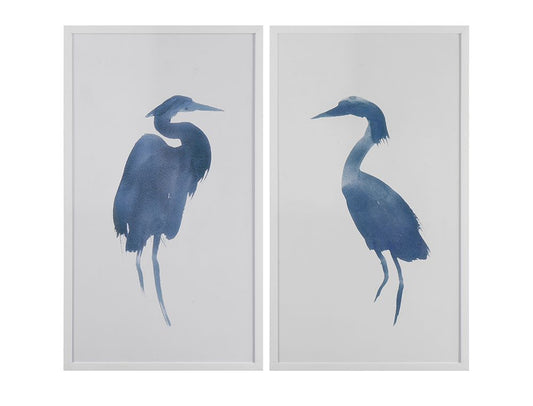 Bassett Mirror - Heron In Blue Framed Print (Set of 2) - 9902-131-000 view 1