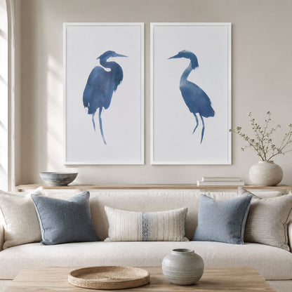 Bassett Mirror - Heron In Blue Framed Print (Set of 2) - 9902-131-000 view 3