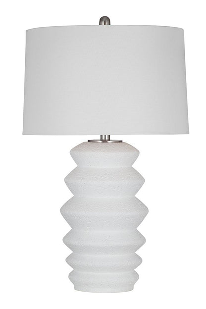 Bassett Mirror - Hess 29" White Resin Table Lamp - L4468T view 1