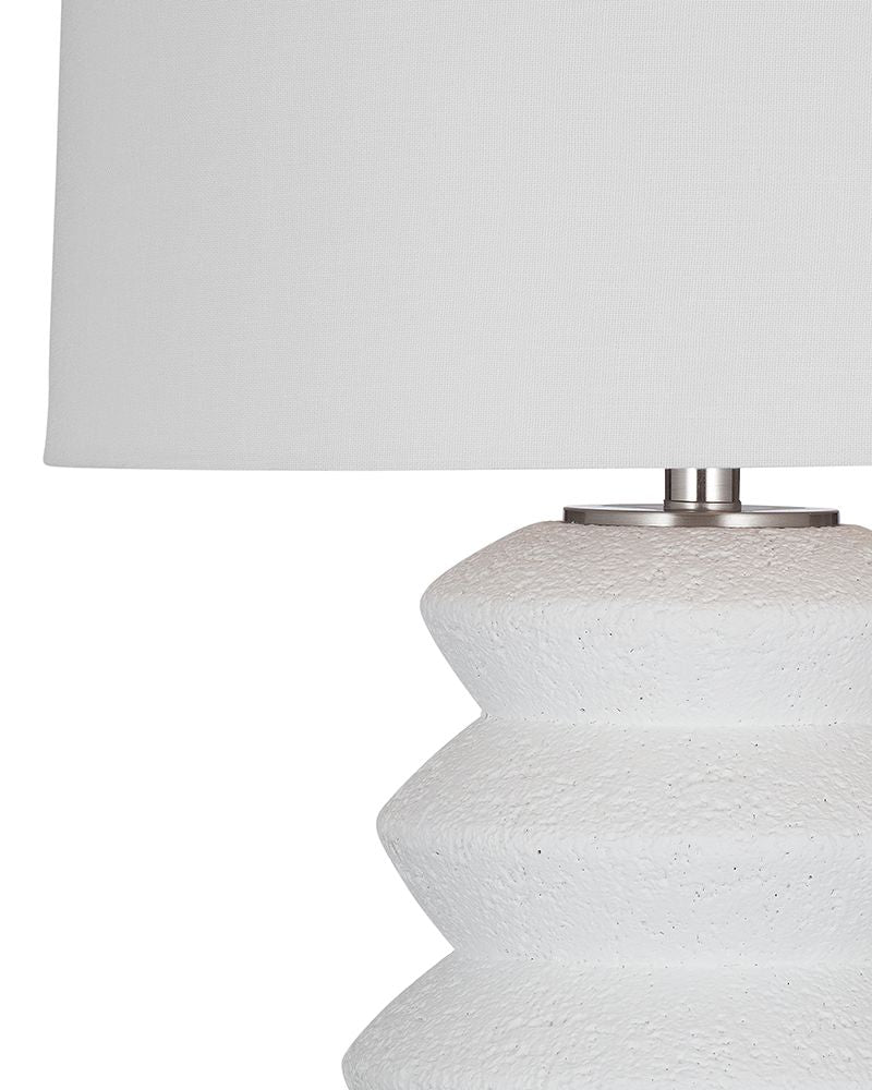 Bassett Mirror - Hess 29" White Resin Table Lamp - L4468T view 2