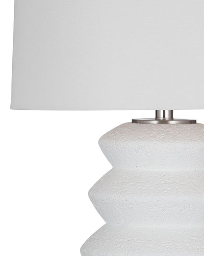 Bassett Mirror - Hess 29" White Resin Table Lamp - L4468T view 2