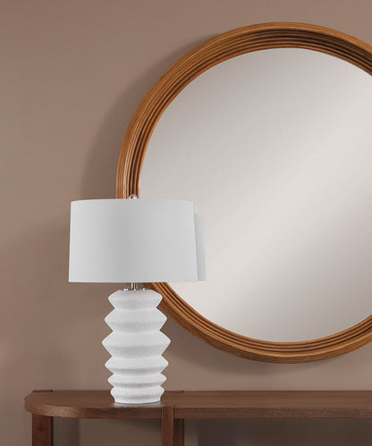 Bassett Mirror - Hess 29" White Resin Table Lamp - L4468T view 3