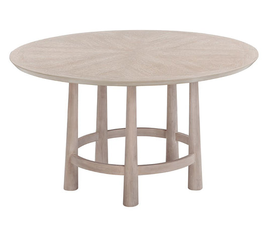 Bassett Mirror - Horizons 54" White Oak Round Dining Table - 2533-700B-T view 2