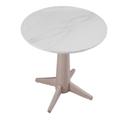 Bassett Mirror - Horizons End Table in White Oak & White Marble - 2533-LR-200 view 3