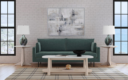 Bassett Mirror - Horizons End Table in White Oak & White Marble - 2533-LR-200 view 4