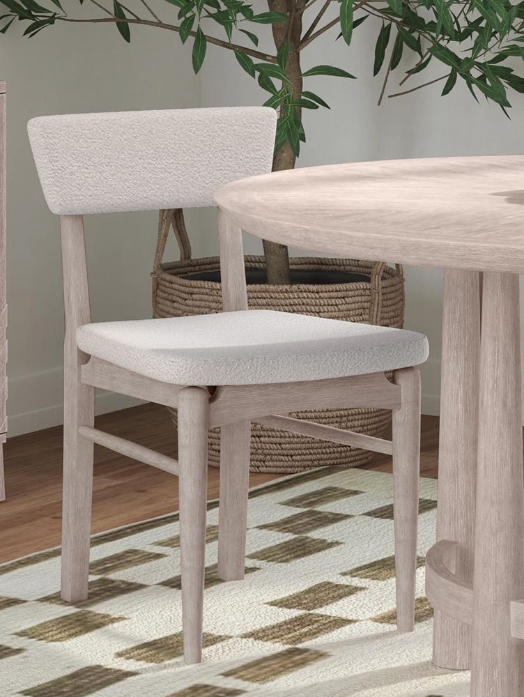 Bassett Mirror - Horizons White Boucle Dining Chair (Set of 2) - 2533-DR-800-2 view 5