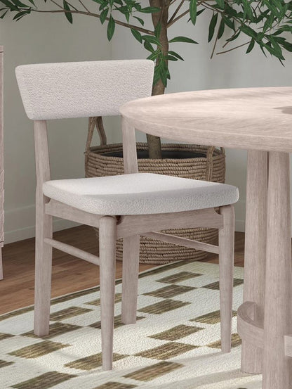 Bassett Mirror - Horizons White Boucle Dining Chair (Set of 2) - 2533-DR-800-2 view 5