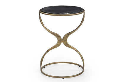 Bassett Mirror - Hourglass Black Marble Accent Table - 5606-LR-223 view 2