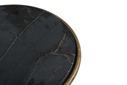 Bassett Mirror - Hourglass Black Marble Accent Table - 5606-LR-223 view 5